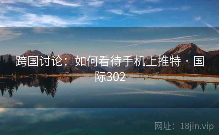 跨国讨论：如何看待手机上推特 · 国际302  第2张