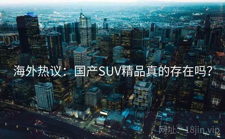 海外热议:国产SUV精品真的存在吗?  第2张 海外热议:国产SUV精品真的存在吗?  第2张